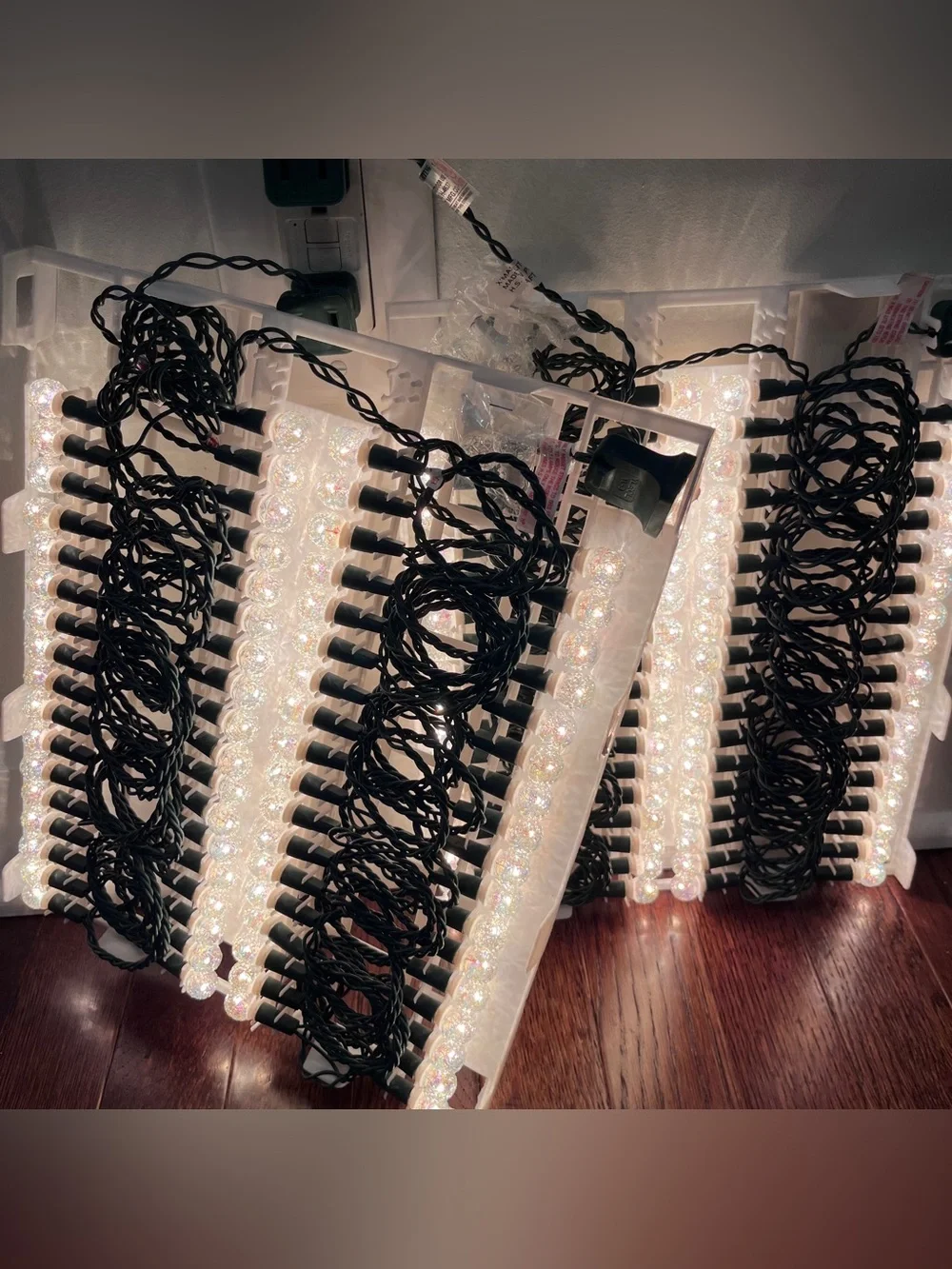 LOT of 5 CLEAR Vintage Holiday Highlights 70 Indoor/Outdoor Lights NEW Kmart NEW